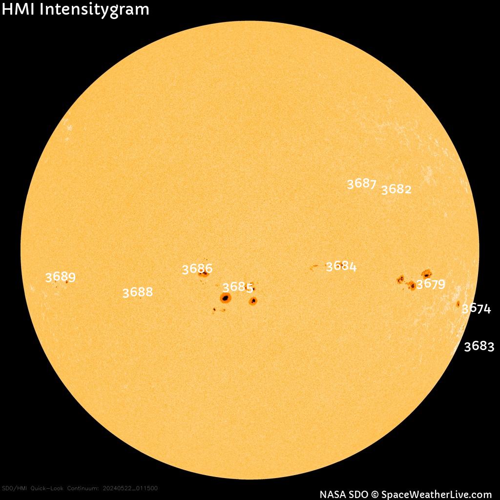 Sunspot regions