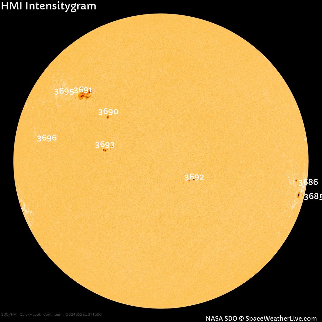 Sunspot regions