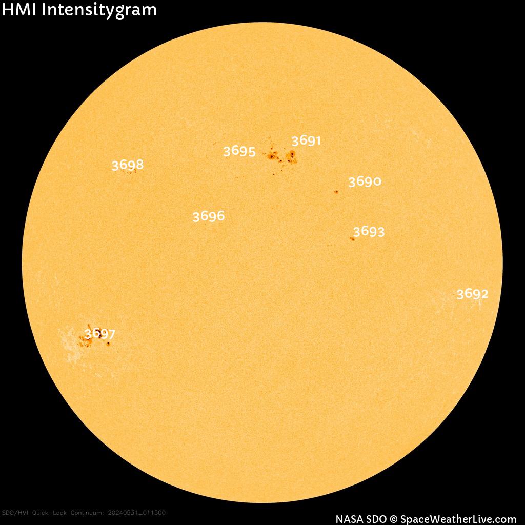 Sunspot regions