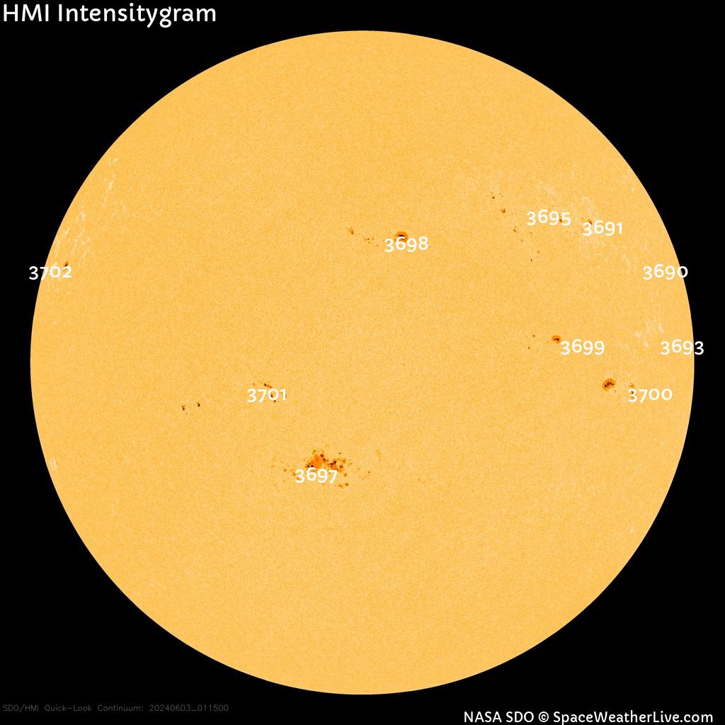 Sunspot regions