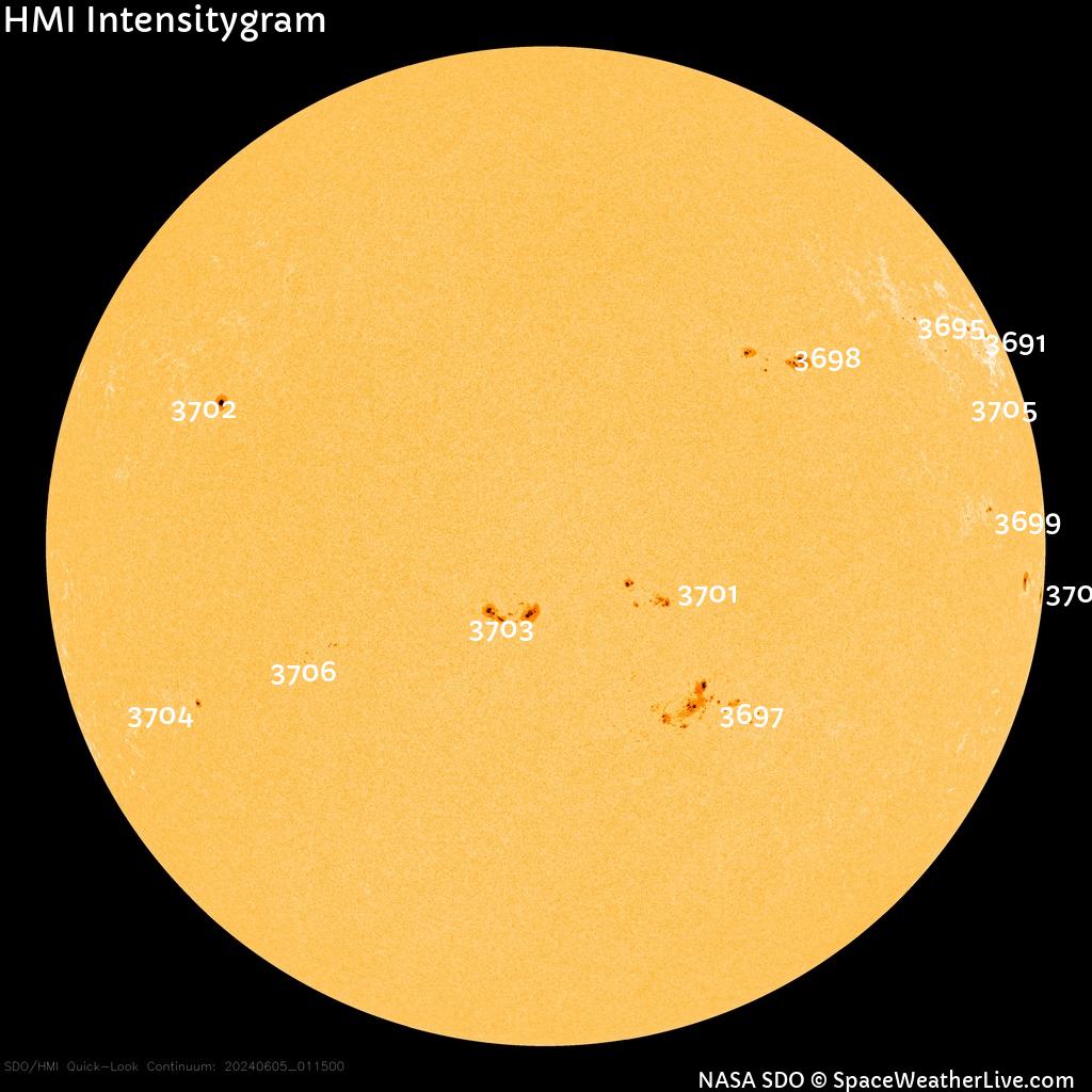 Sunspot regions