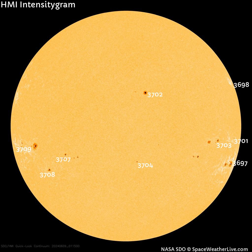 Sunspot regions