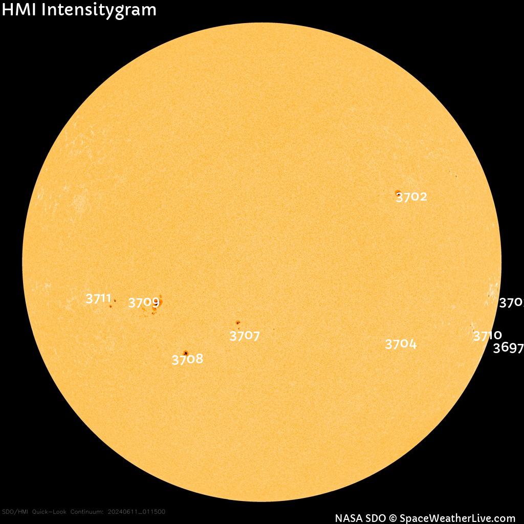 Sunspot regions