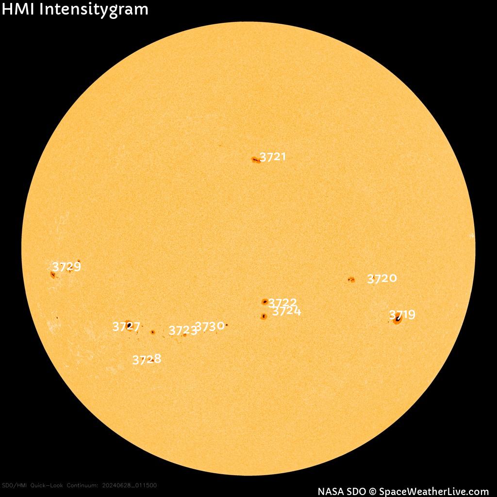 Sunspot regions