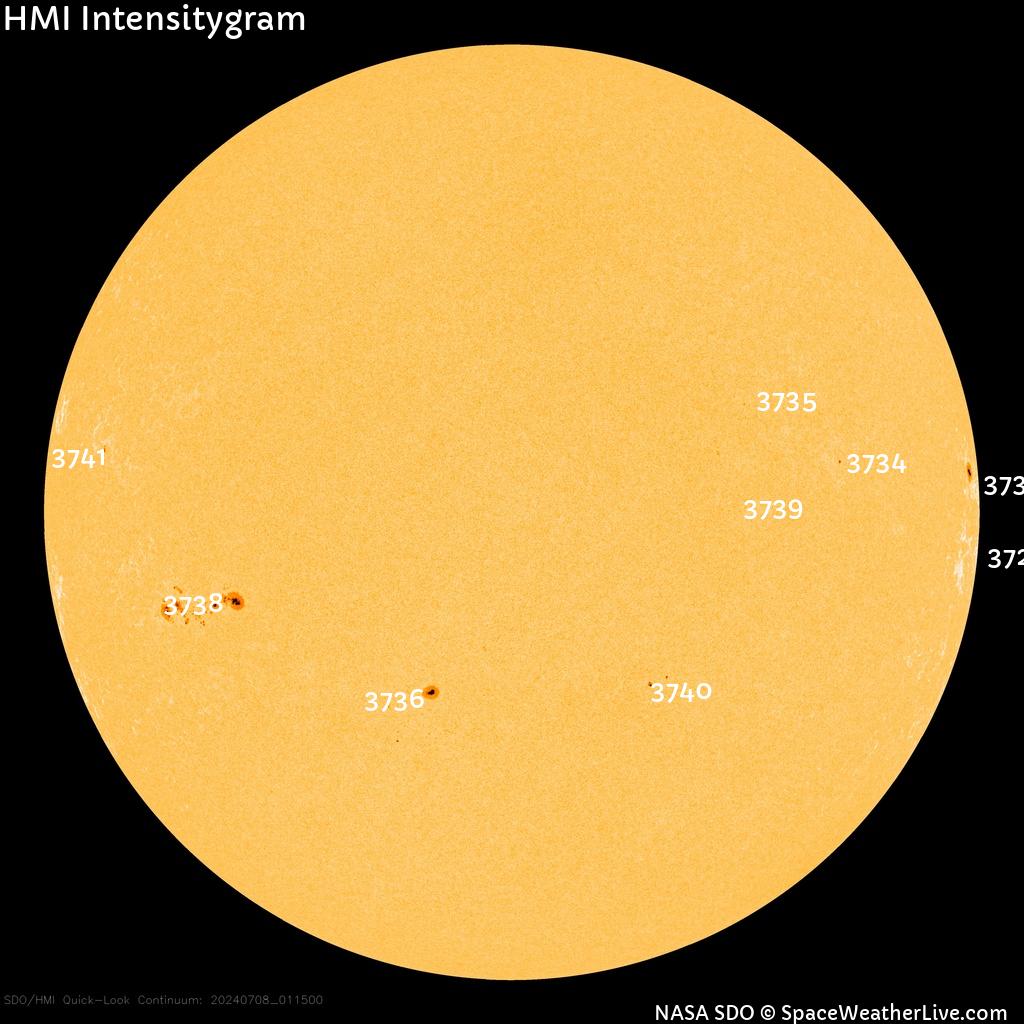 Sunspot regions