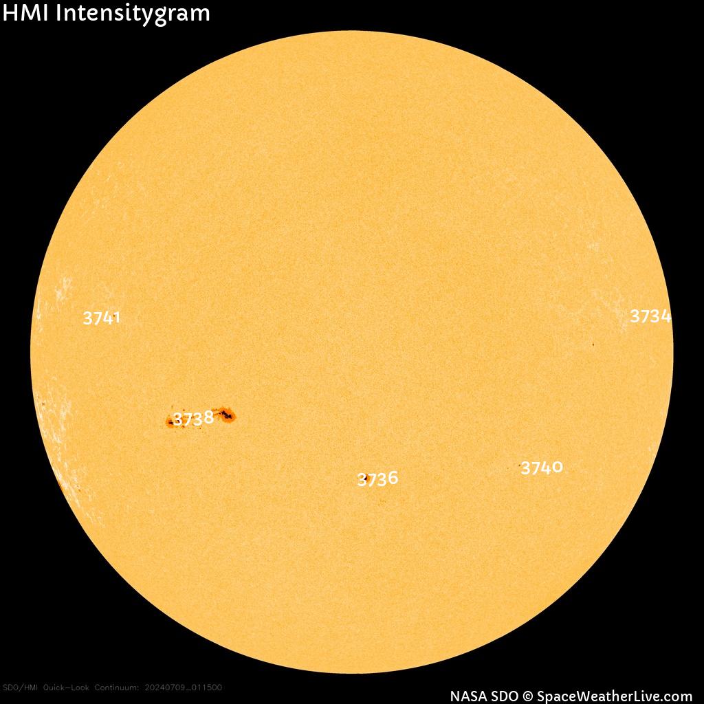 Sunspot regions