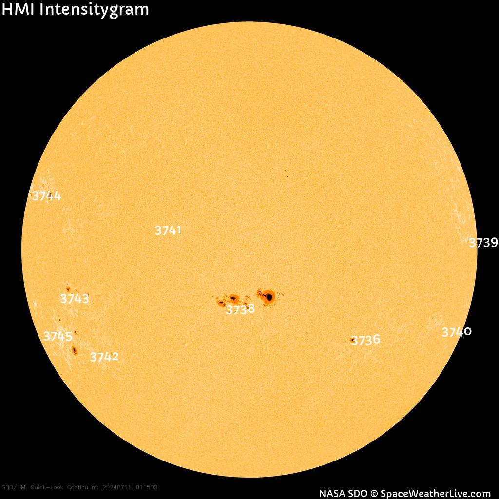 Sunspot regions