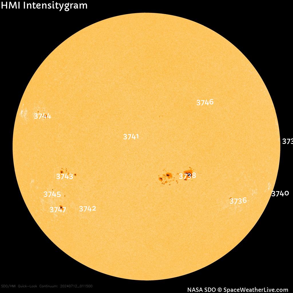 Sunspot regions