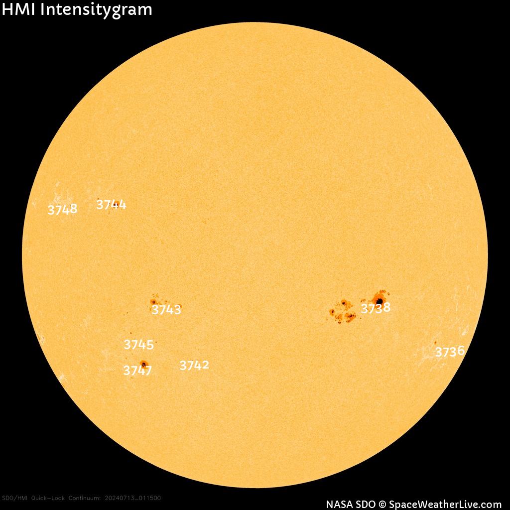 Sunspot regions