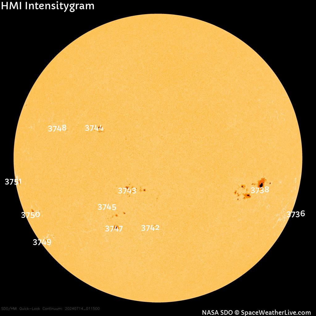 Sunspot regions