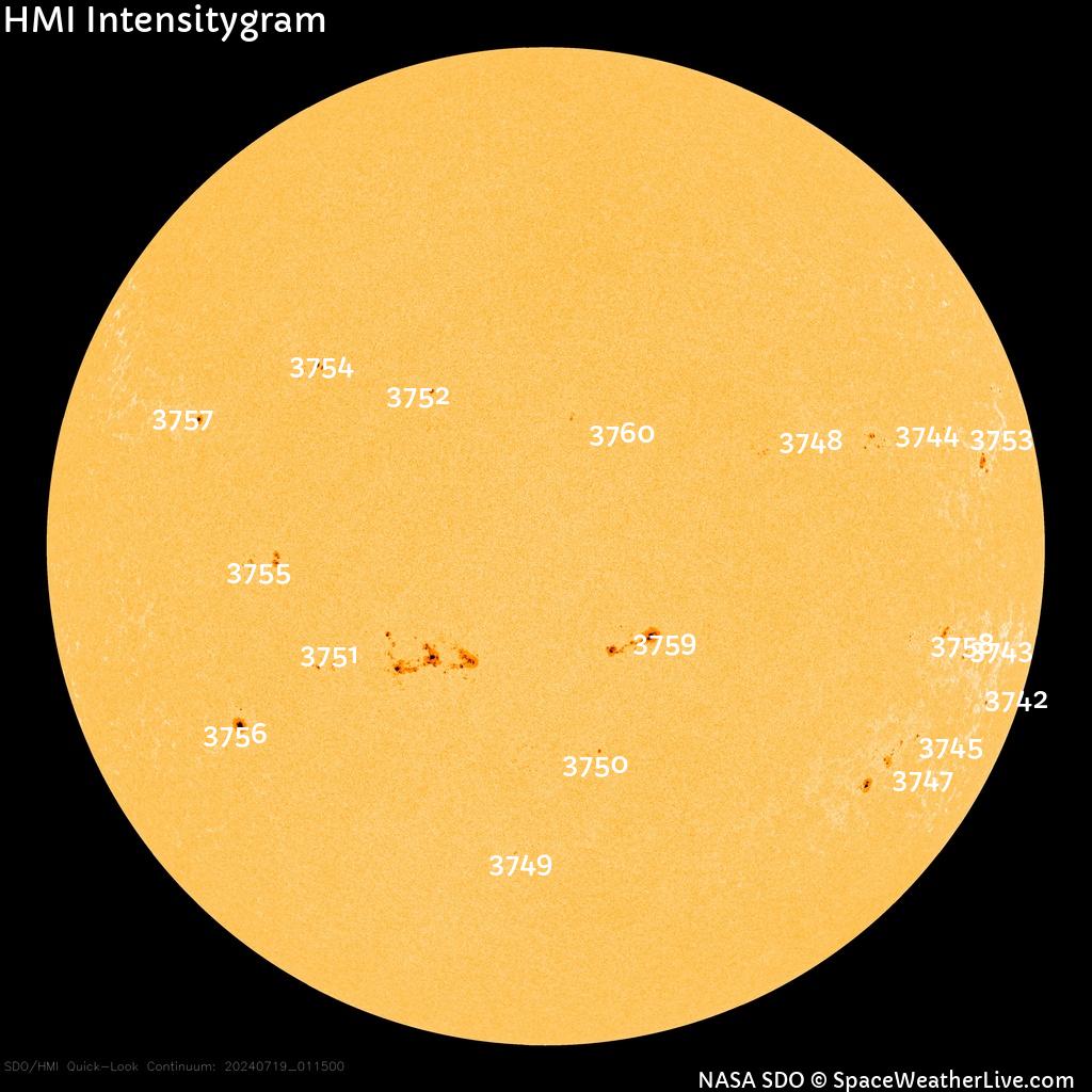 Sunspot regions