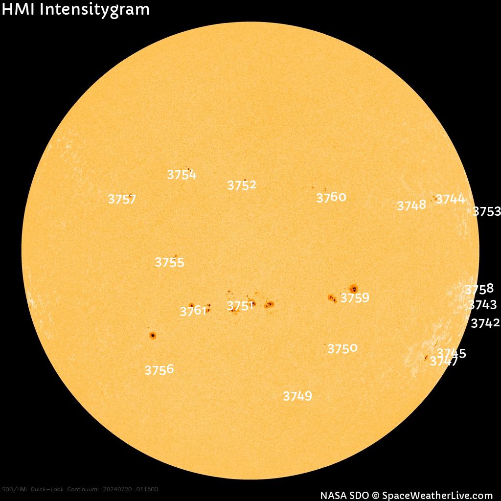 Sunspot regions