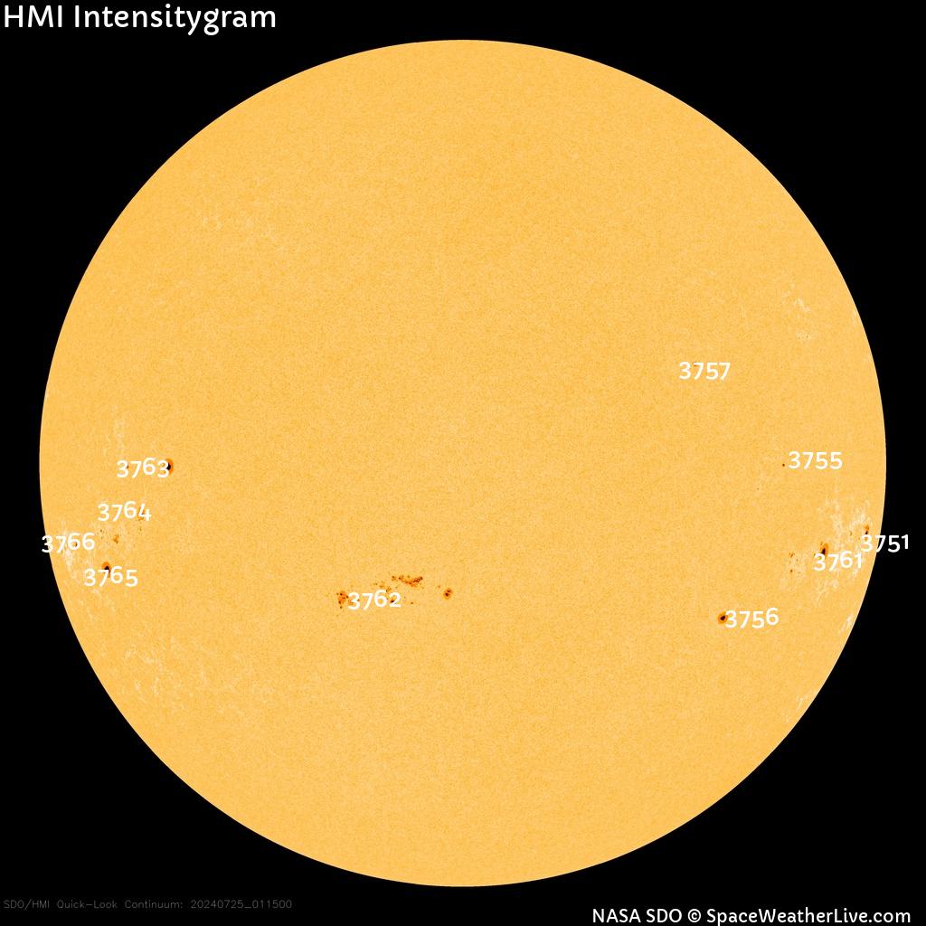 Sunspot regions