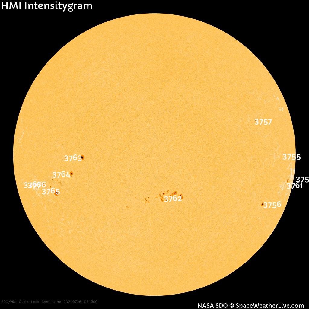 Sunspot regions