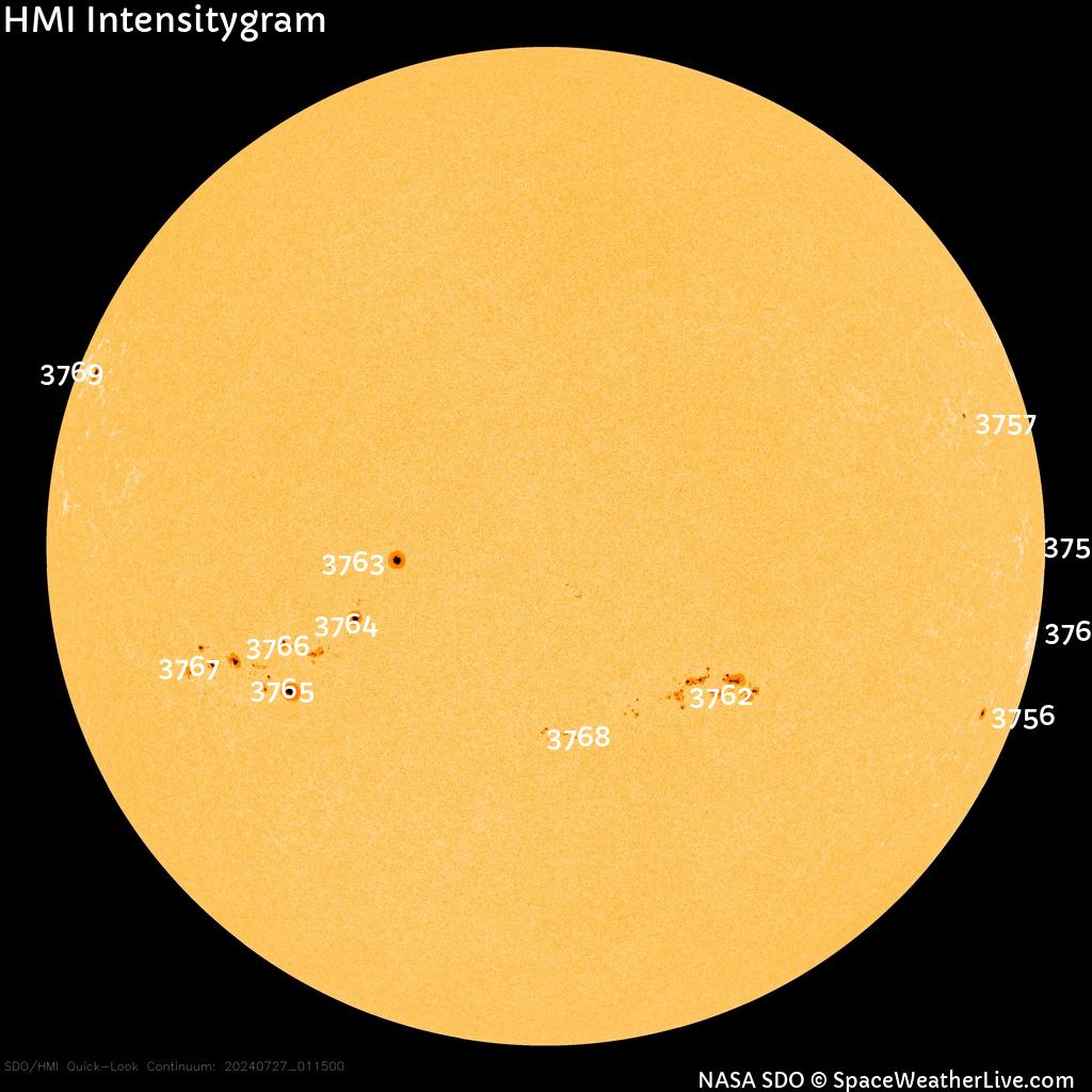 Sunspot regions