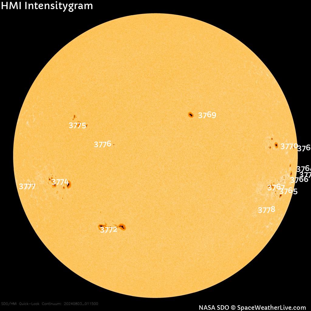 Sunspot regions