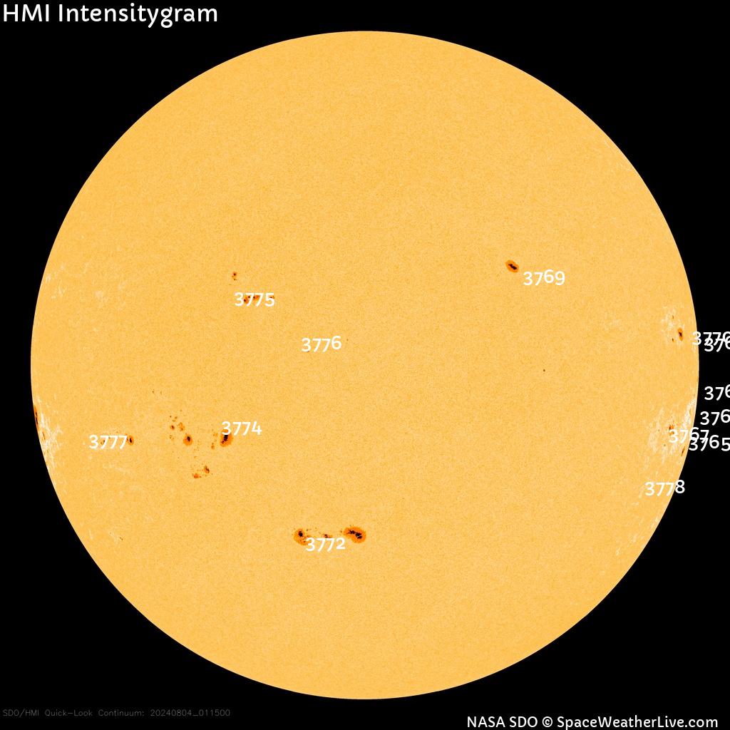 Sunspot regions