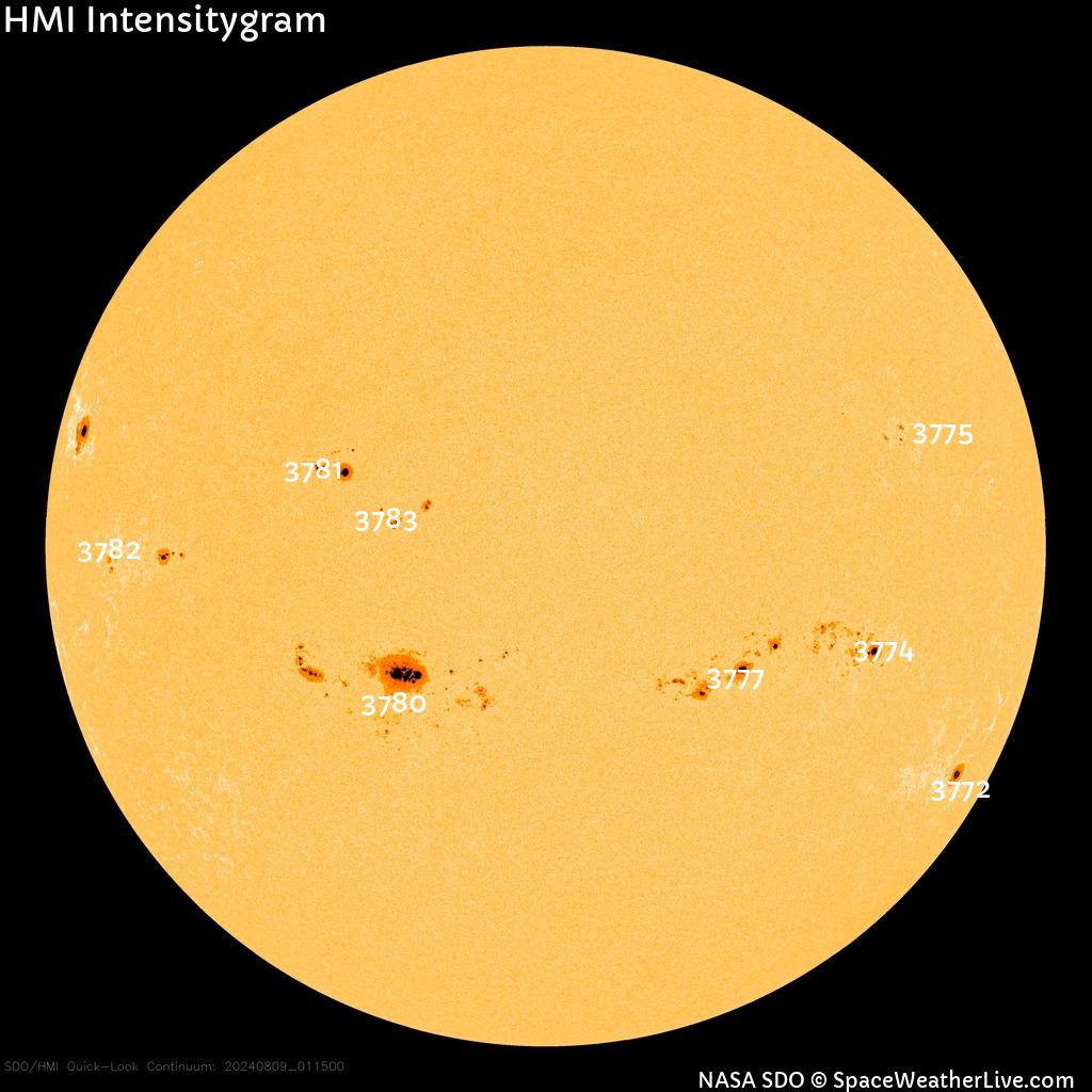 Sunspot regions