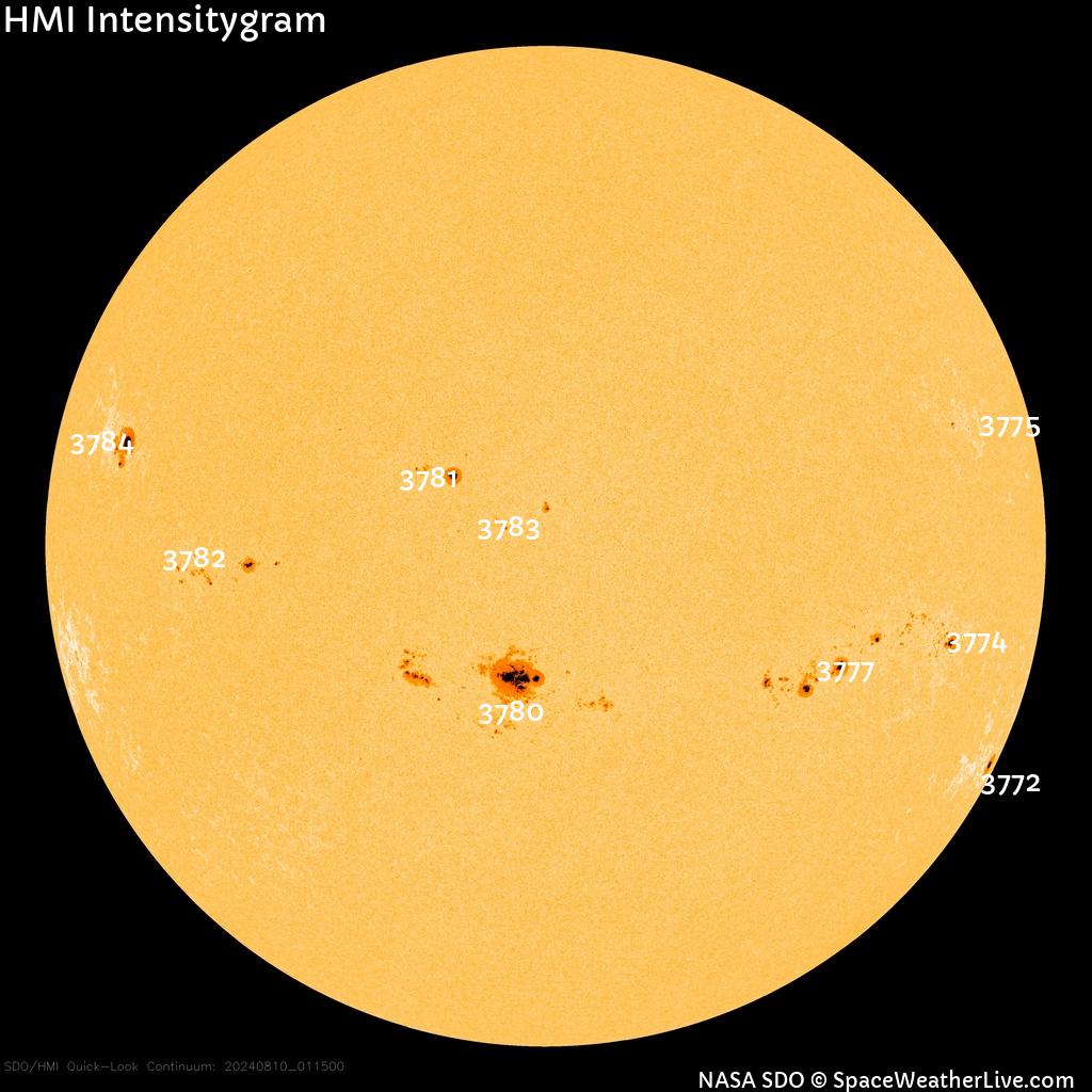 Sunspot regions