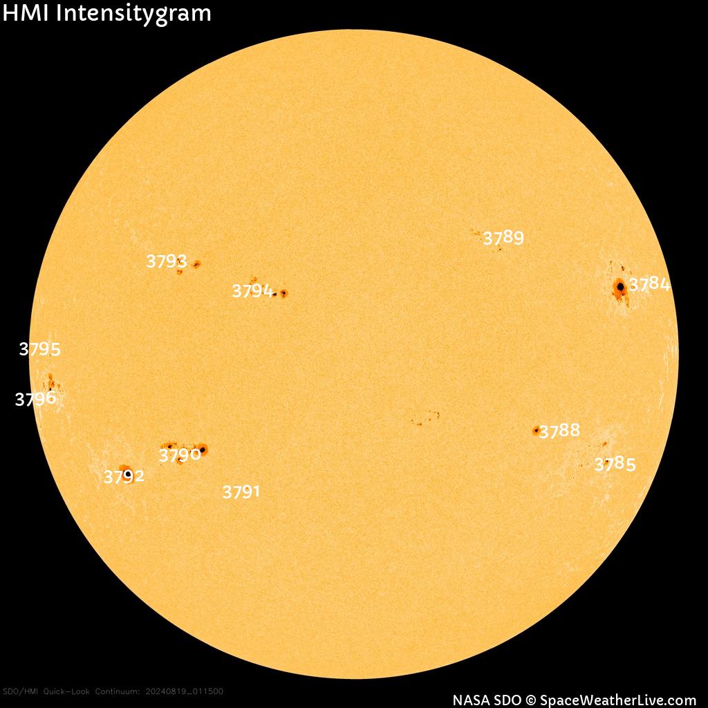 Sunspot regions