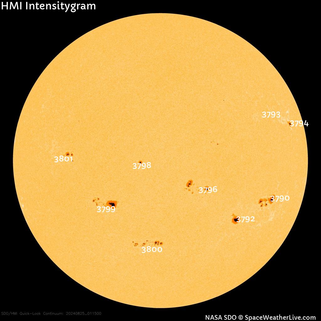 Sunspot regions