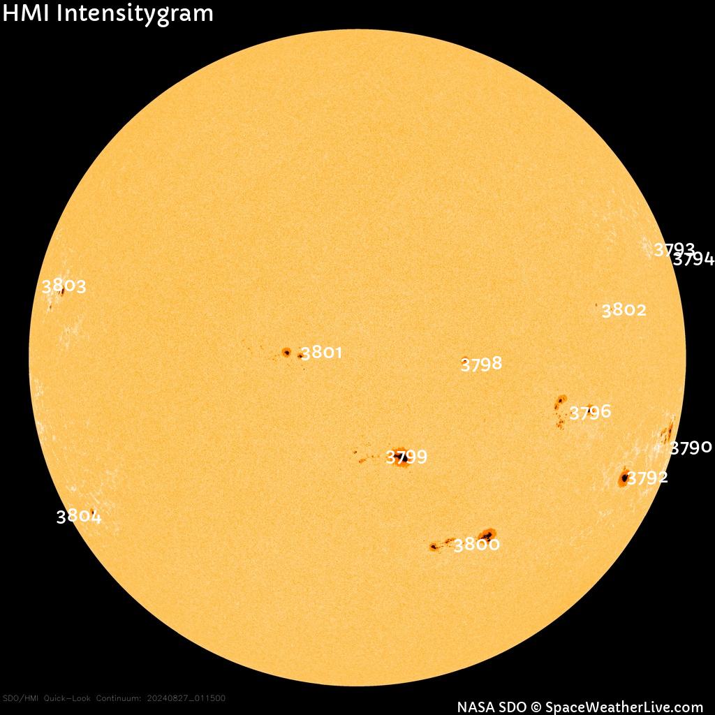 Sunspot regions