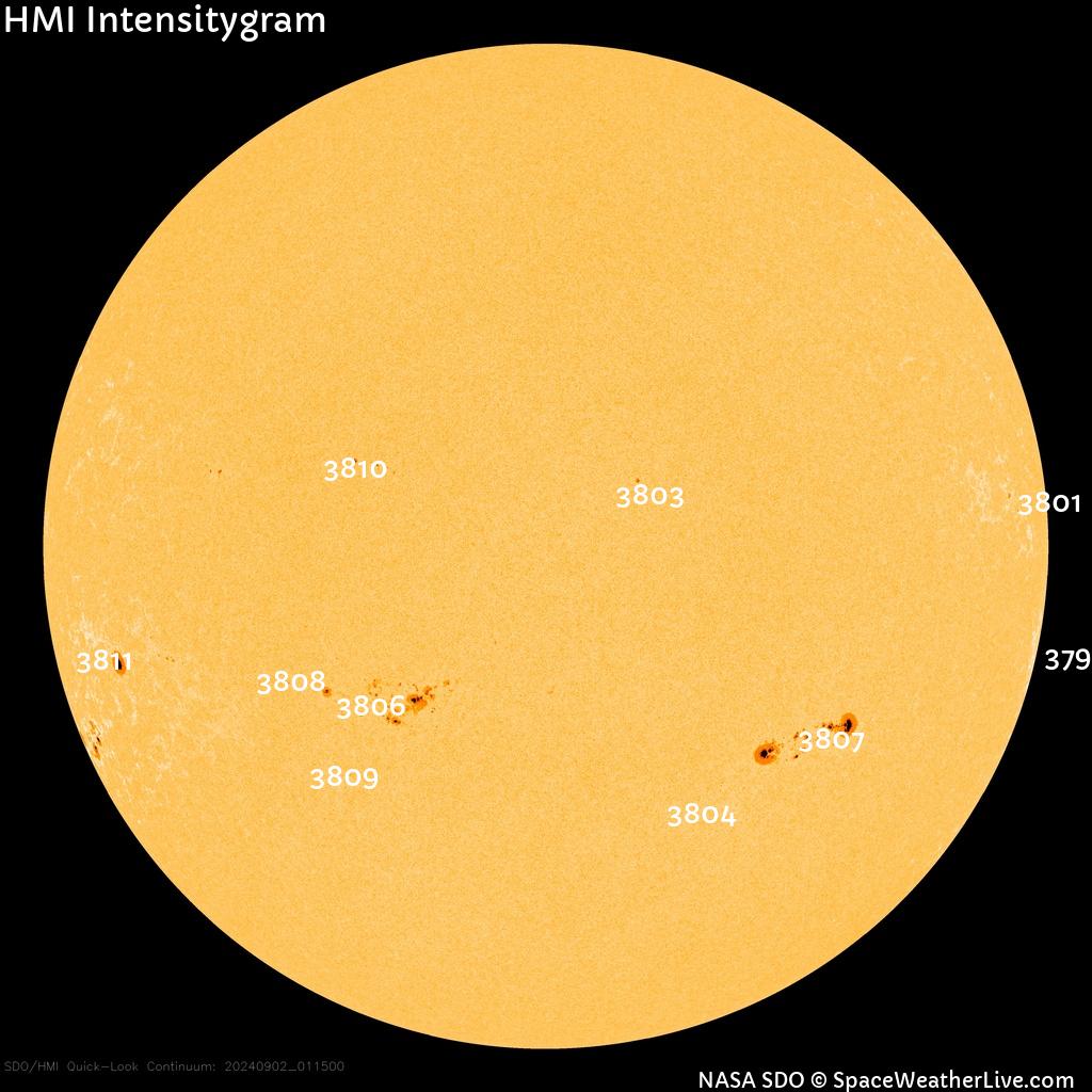 Sunspot regions