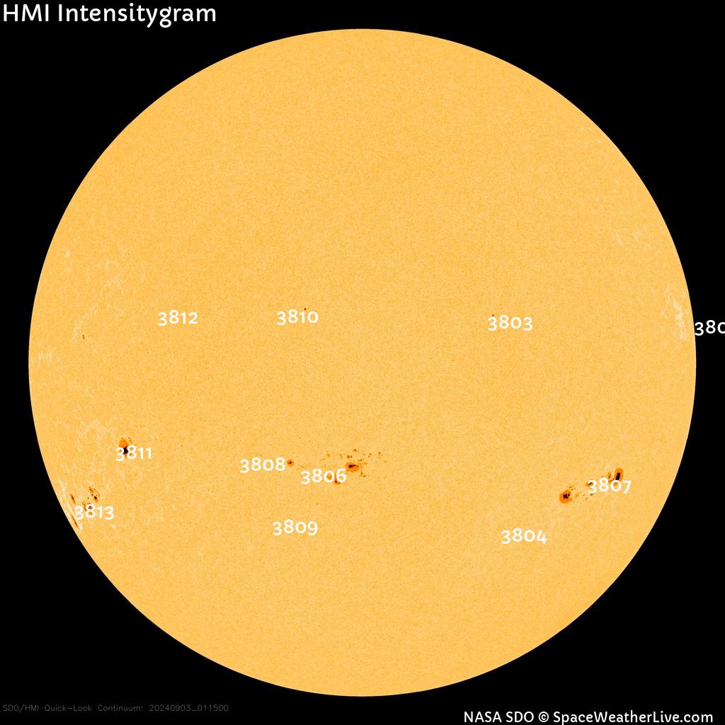 Sunspot regions