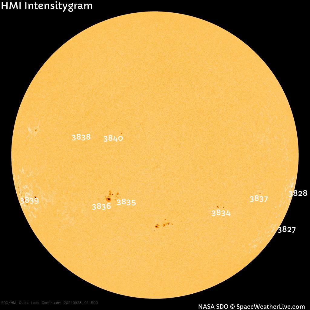 Sunspot regions