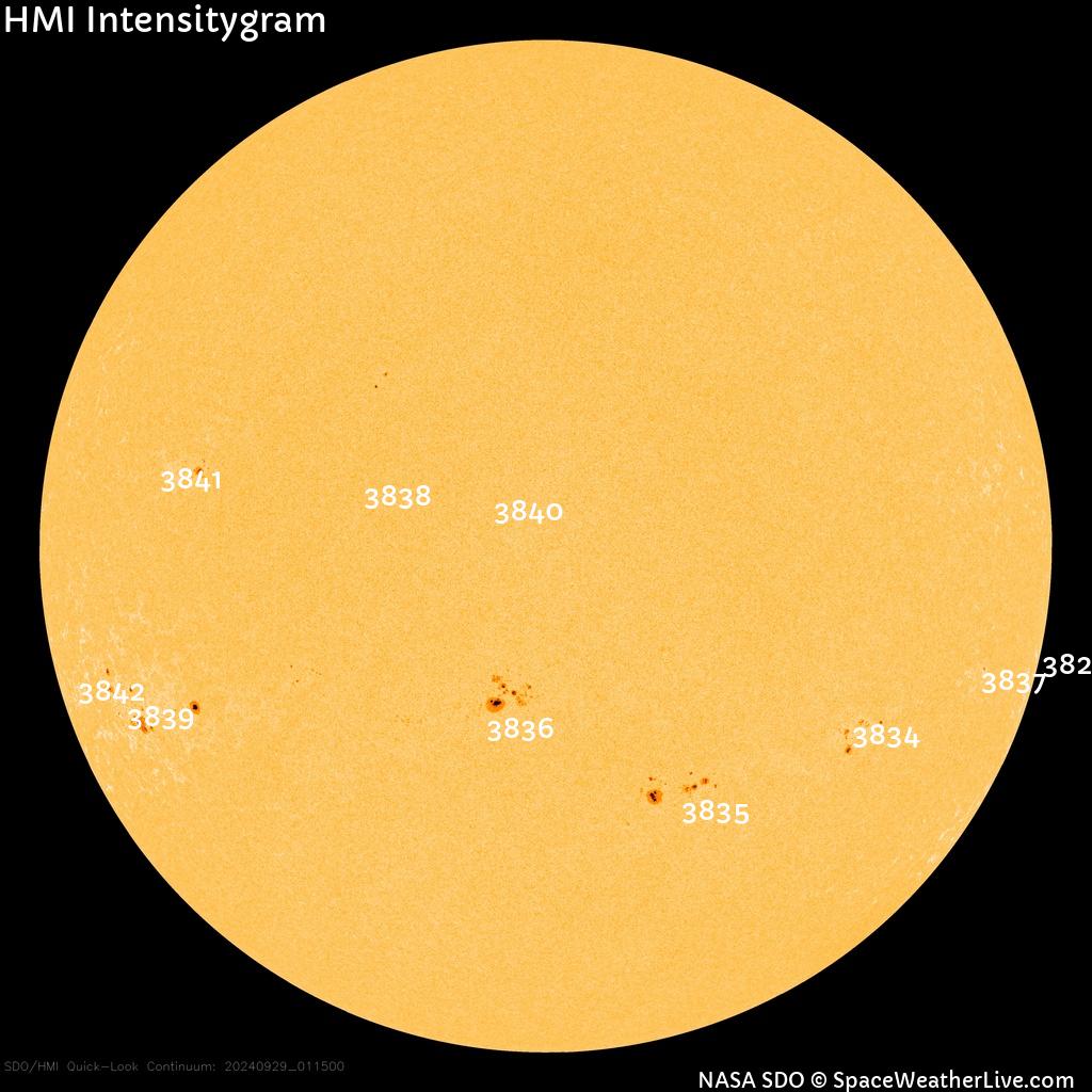 Sunspot regions