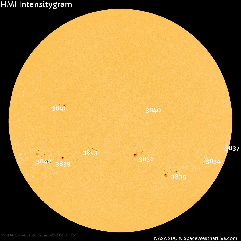 Sunspot regions