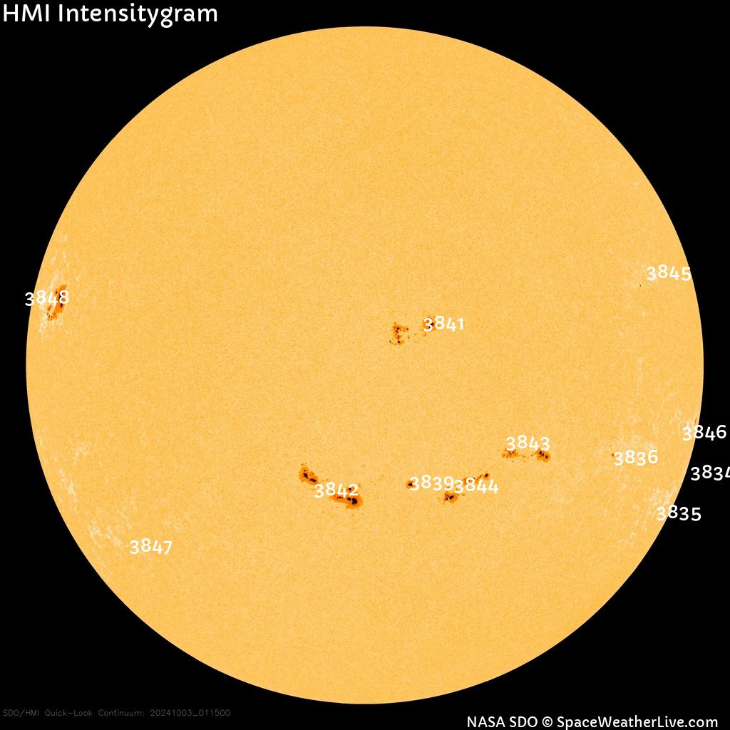 Sunspot regions