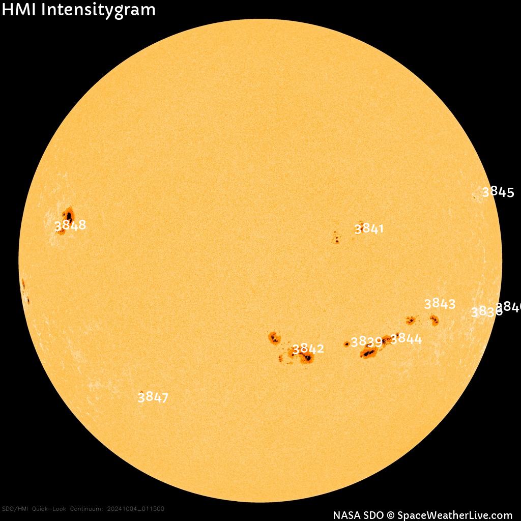 Sunspot regions