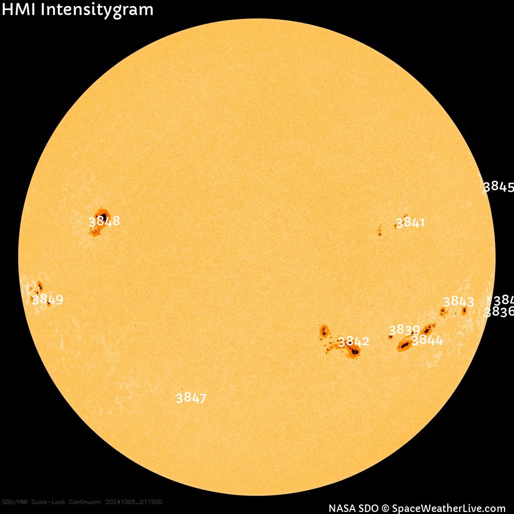 Sunspot regions