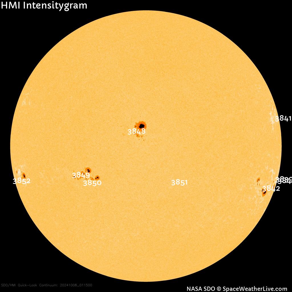 Sunspot regions