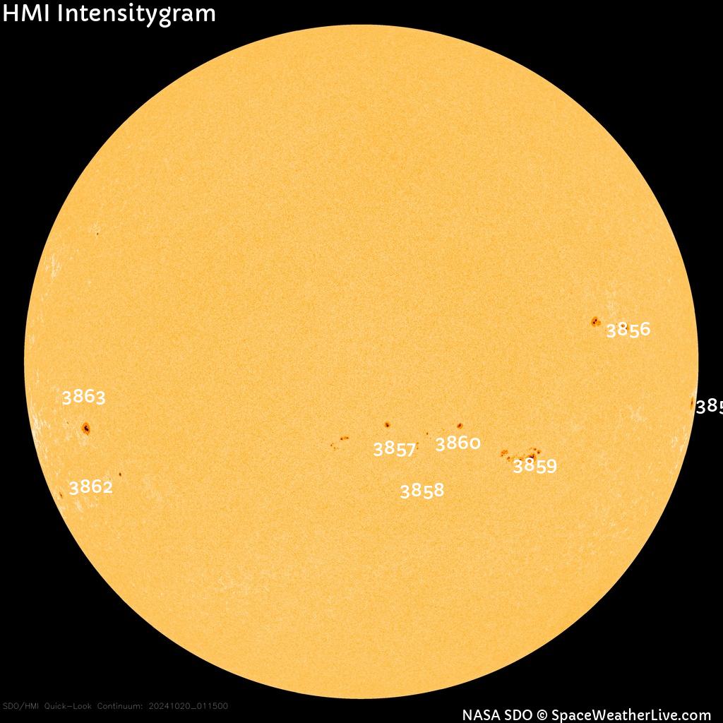 Sunspot regions