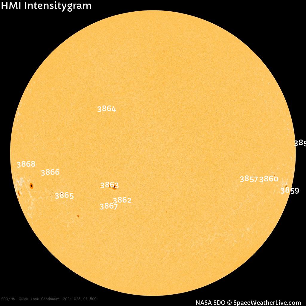 Sunspot regions