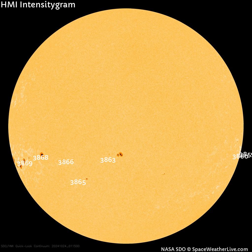 Sunspot regions