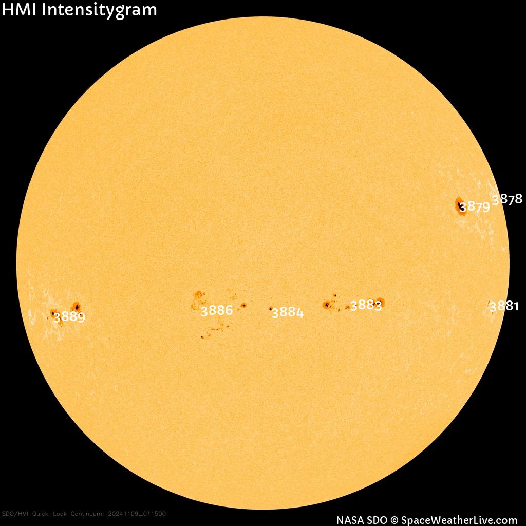 Sunspot regions