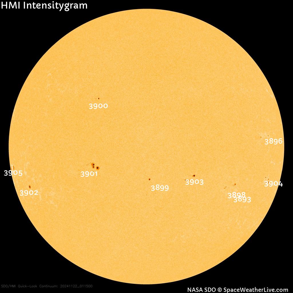 Sunspot regions