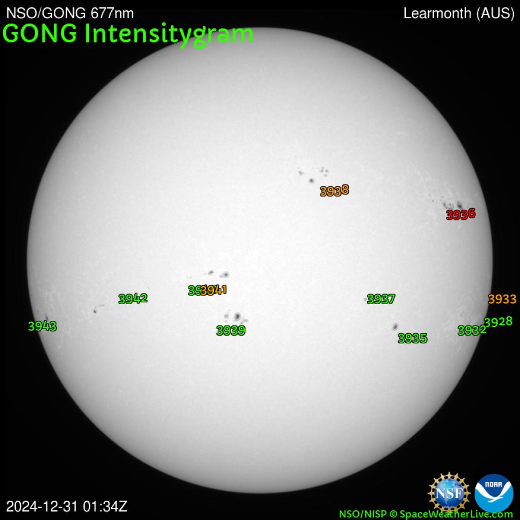 Sunspot regions