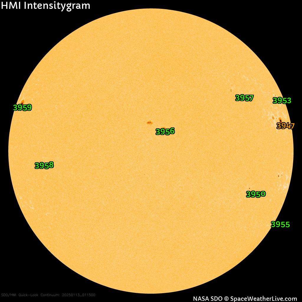 Sunspot regions