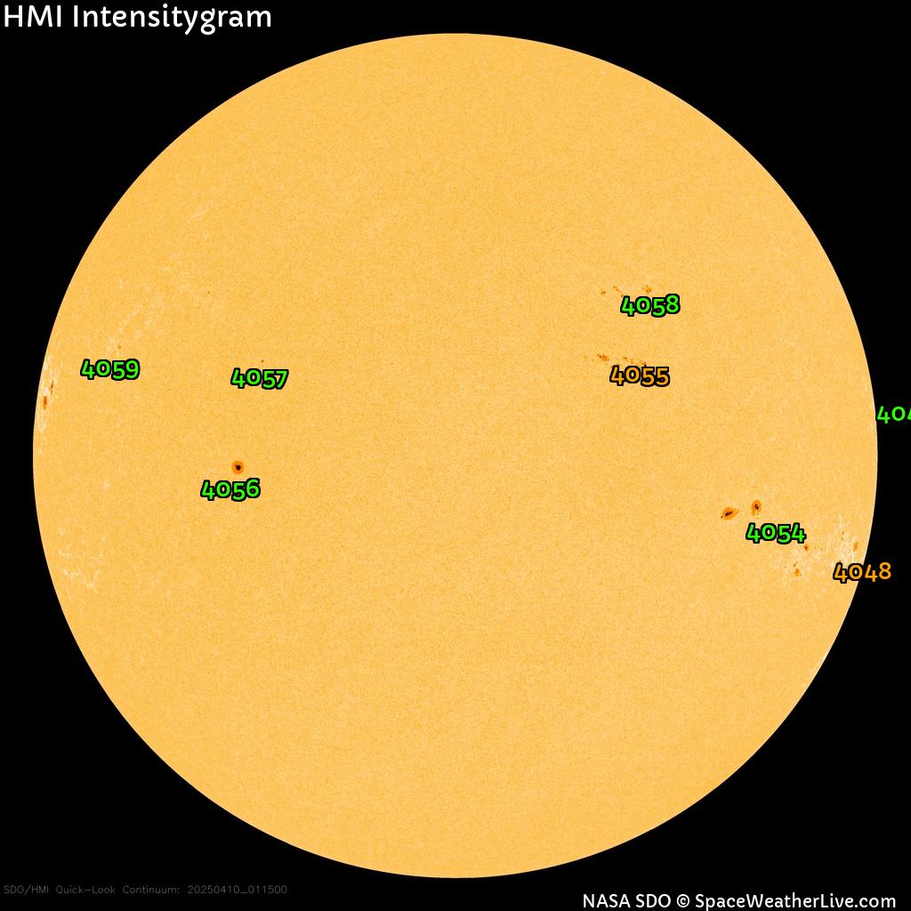 Sunspot regions