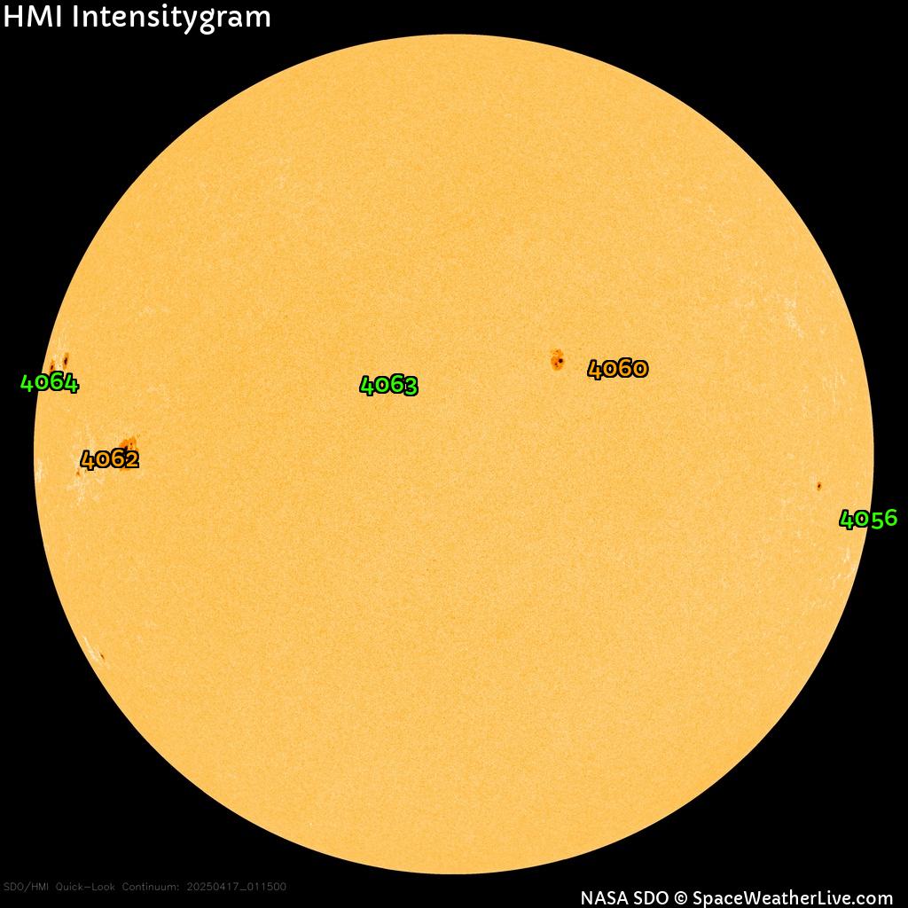 Sunspot regions