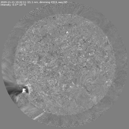 Coronal dimming