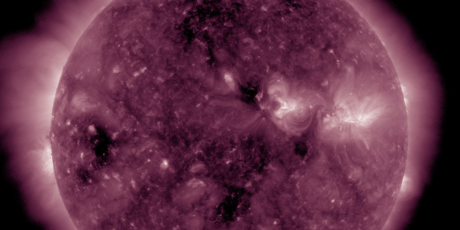 Small coronal hole faces Earth