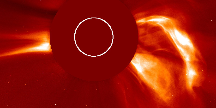 Earth-directed coronal mass ejection