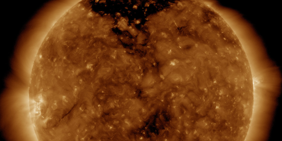 Hyped CME, Coronal hole stream inbound