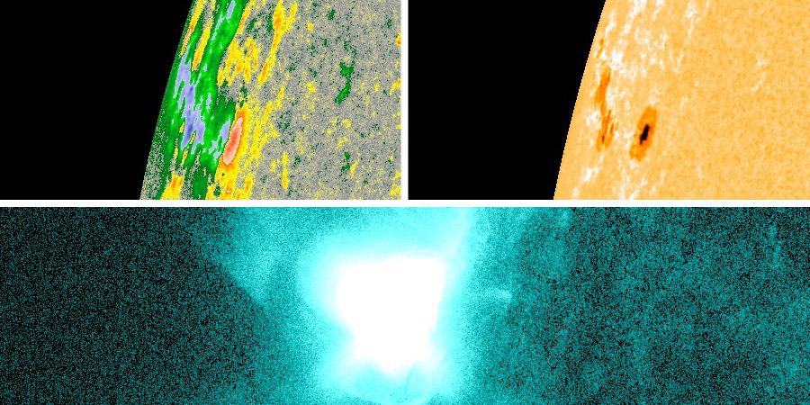 Sunspot region 2205, active aurora